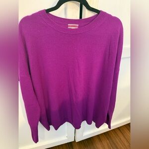 J. Crew Vibrant Magenta Crew Neck Sweater